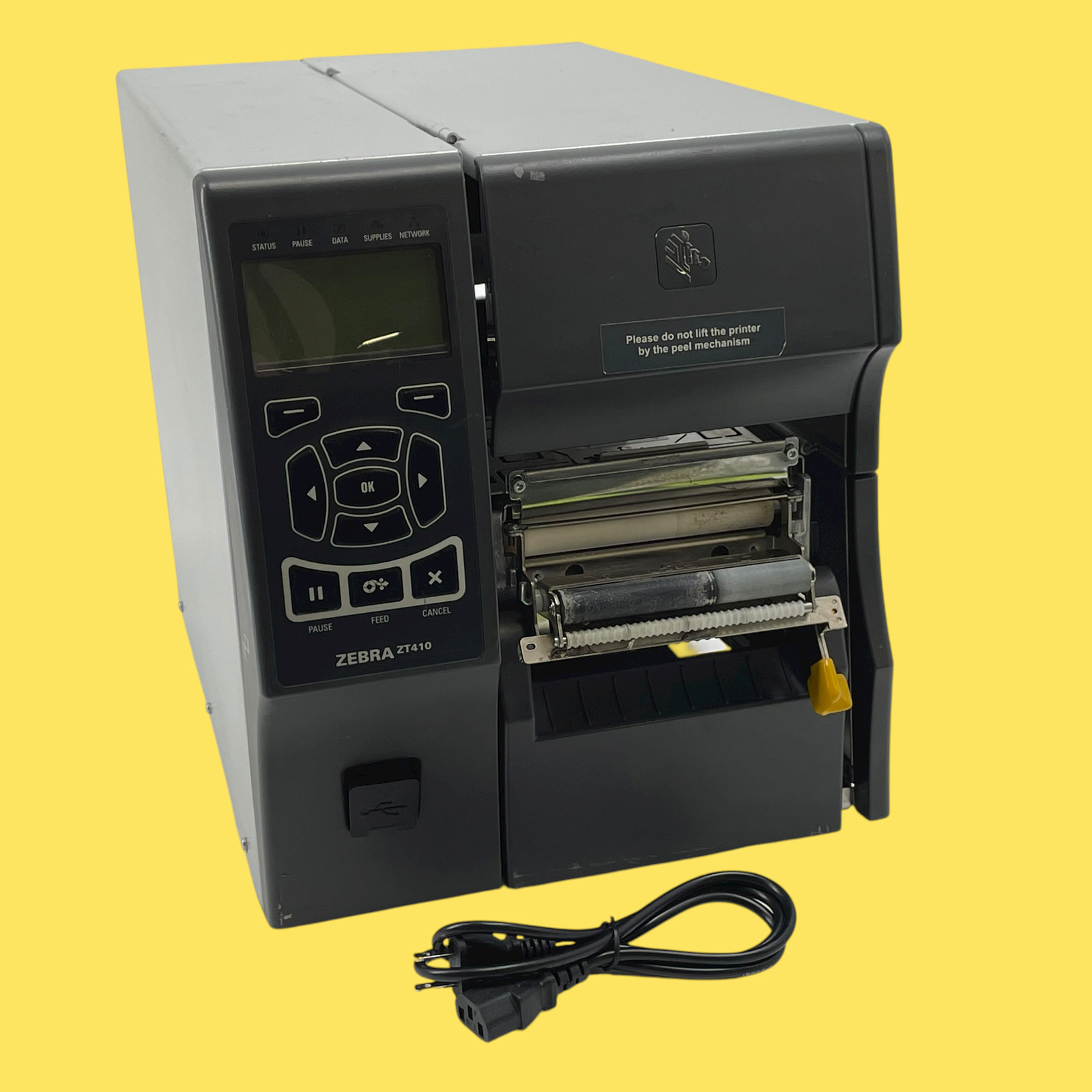 READ Zebra ZT410 123100-210 Thermal Transfer Barcode Label Printer