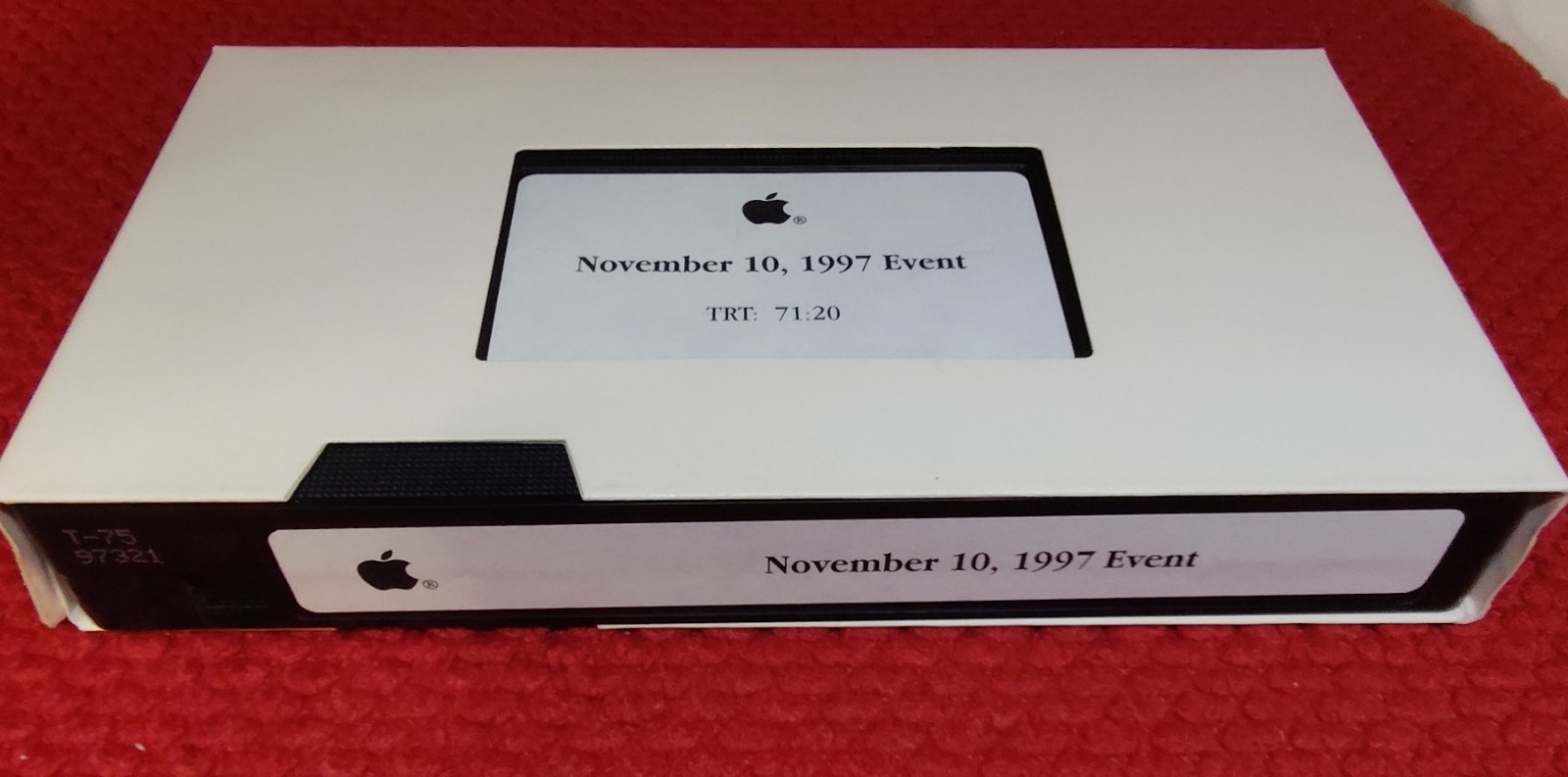Apple Computer Vintage Internal VHS Tape Nov 10 1997 Steve Jobs Keynote G3 RARE