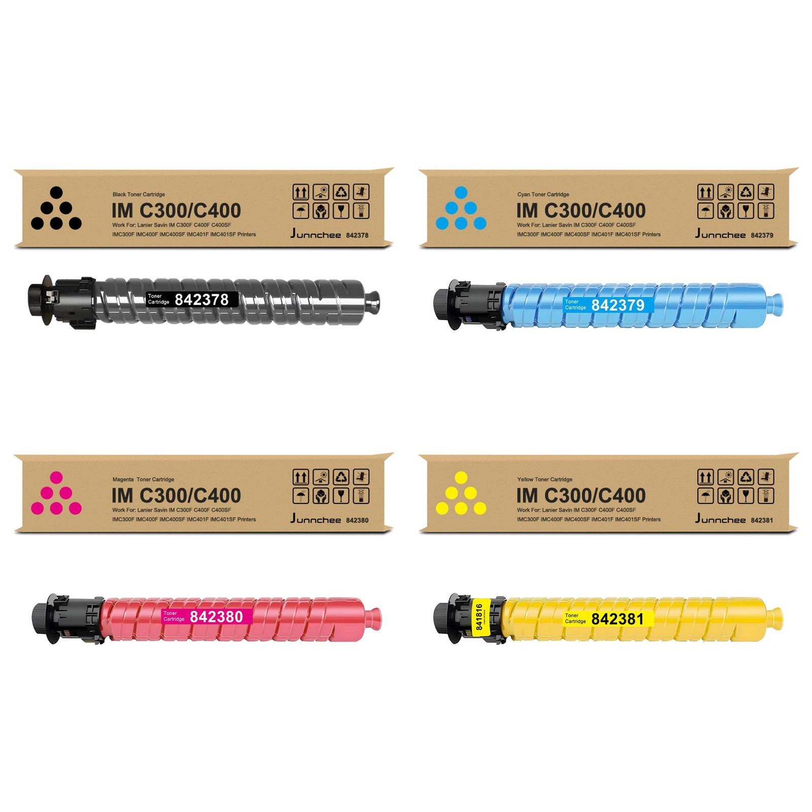 IM C300 IM C400 IMC300 IMC400 Toner Cartridge 842378 842379 842380 842381