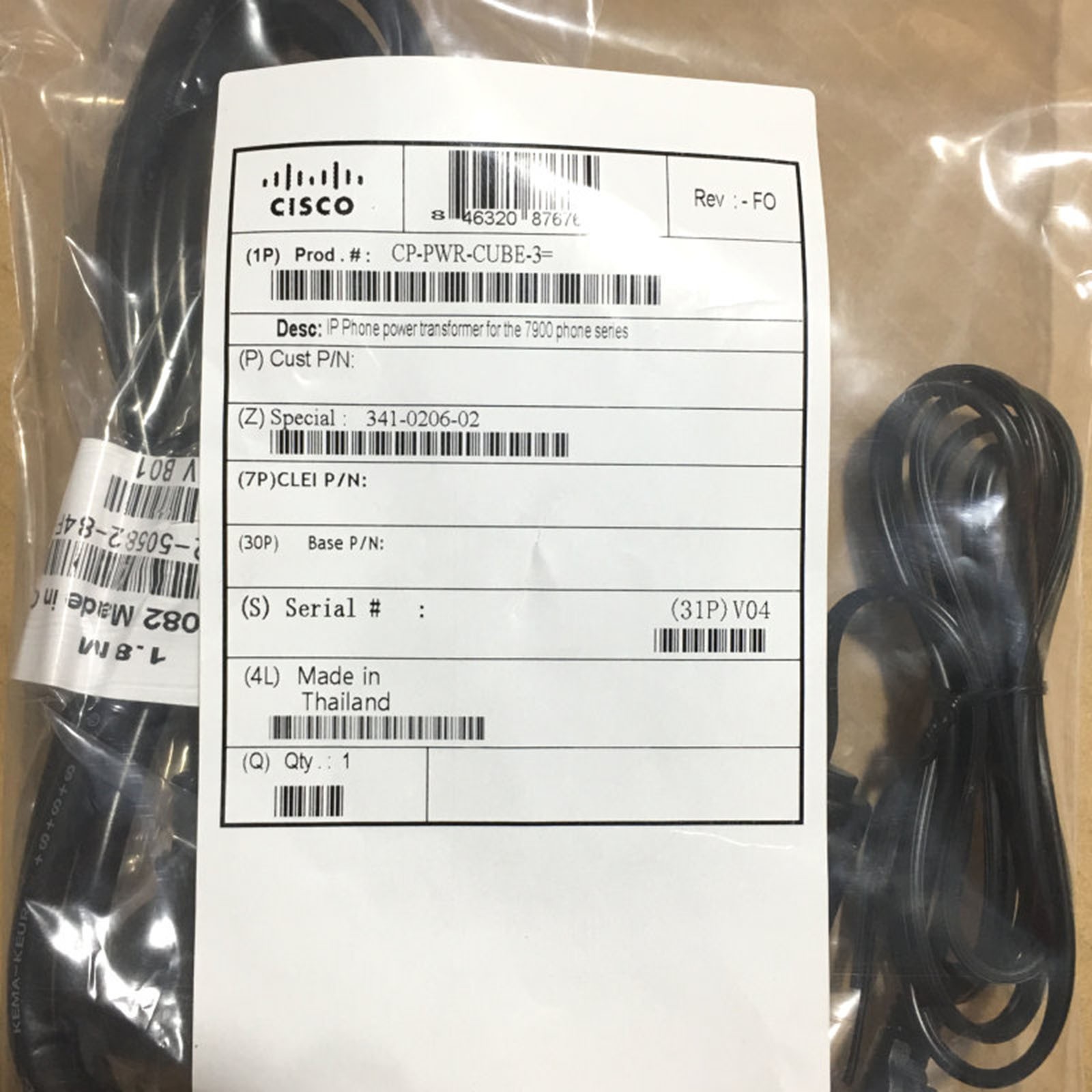 1PCS New For Cisco CP-PWR-CUBE-3 Power Supply #QW