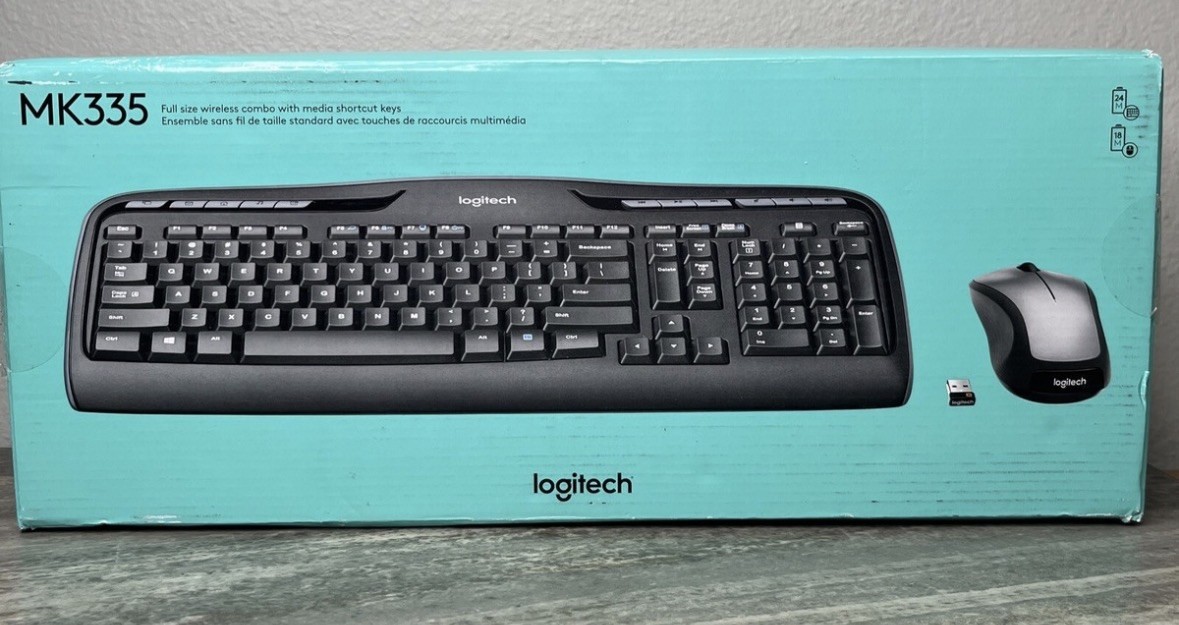 Logitech MK335 Wireless Keyboard and Mouse Combo NEW Sealed NIB Desktop PC
