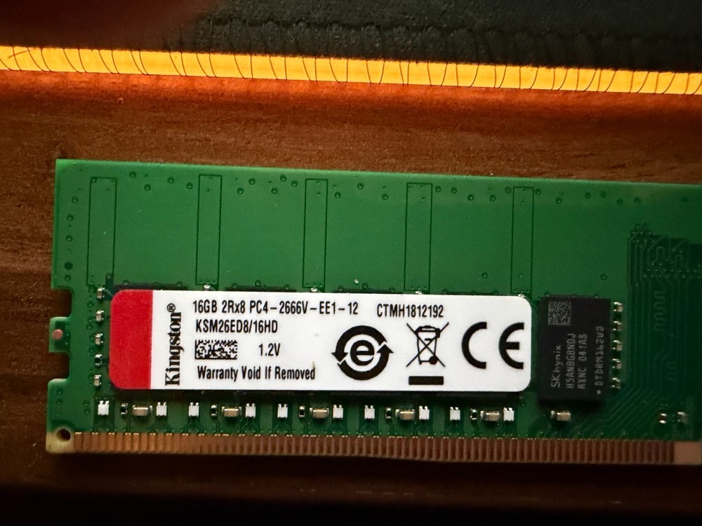 Lot of x2 Kingston 16GB PC4-21300 (DDR4-2666) Memory (KSM26ED816HD)