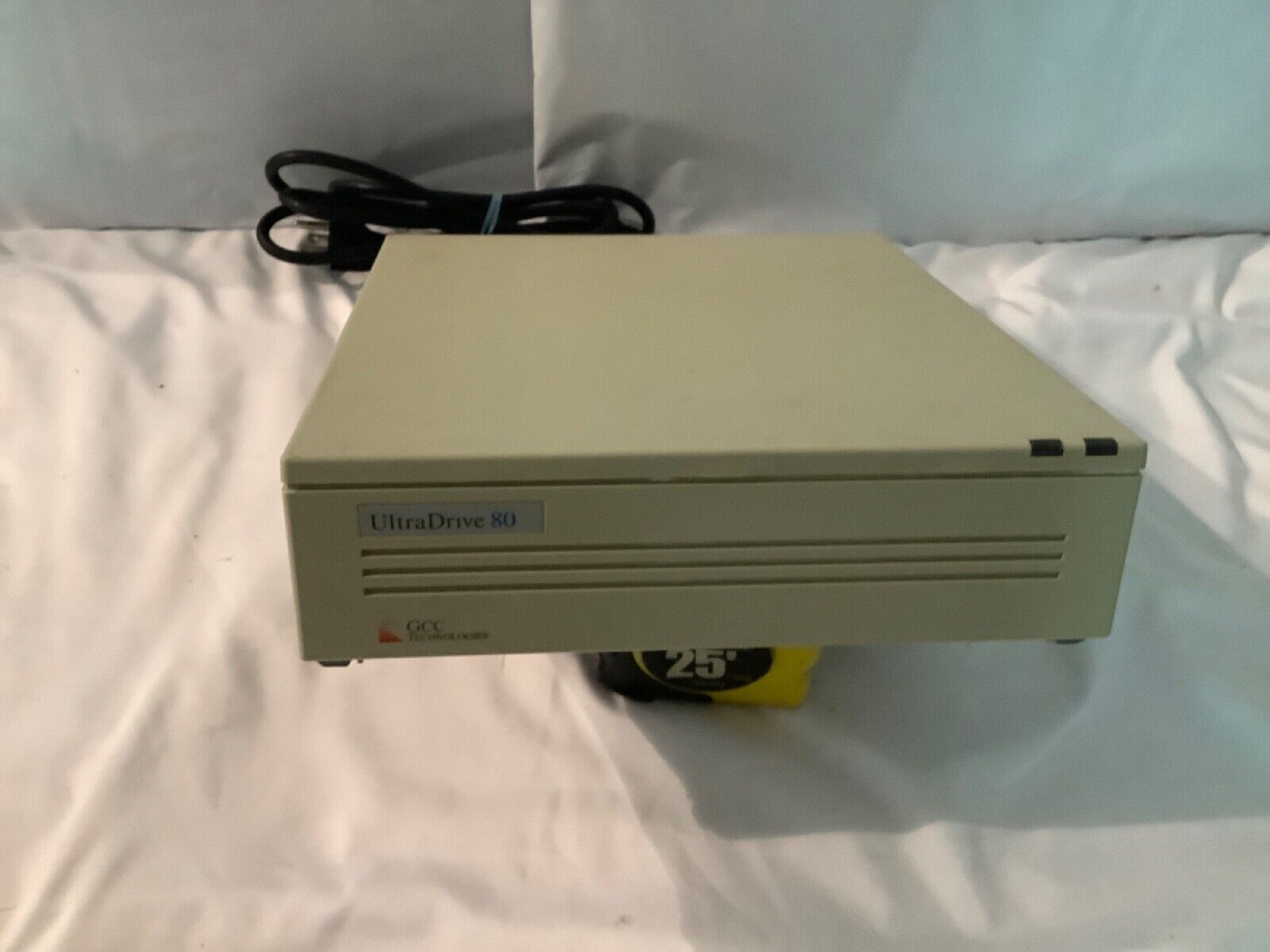 Vintage GCC Technologies 80MB Ext Hard Drive for Macintosh POWERS ON SEE VIDEO