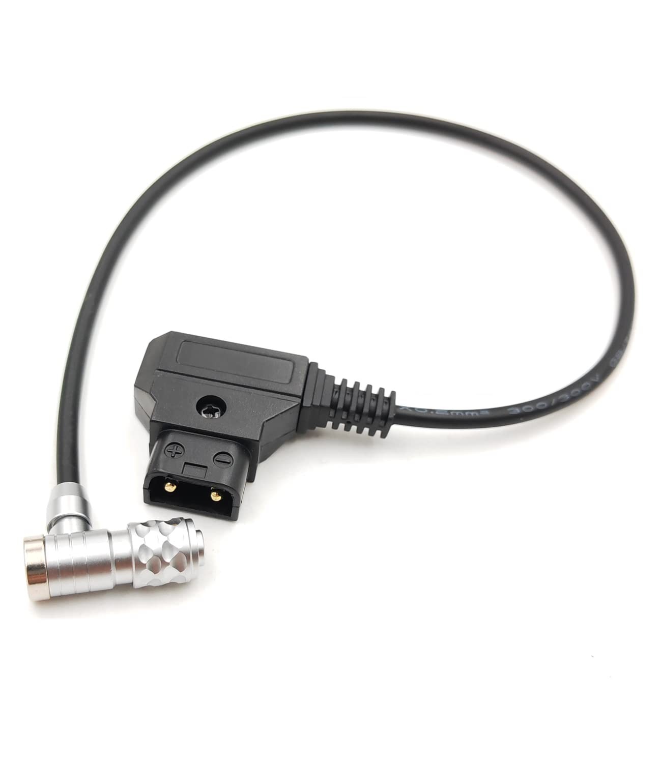 Dtap to 2 Pin BMPCC 4K/6K Pro Power Cable Weipu SF6 Female 12 In Right Angle