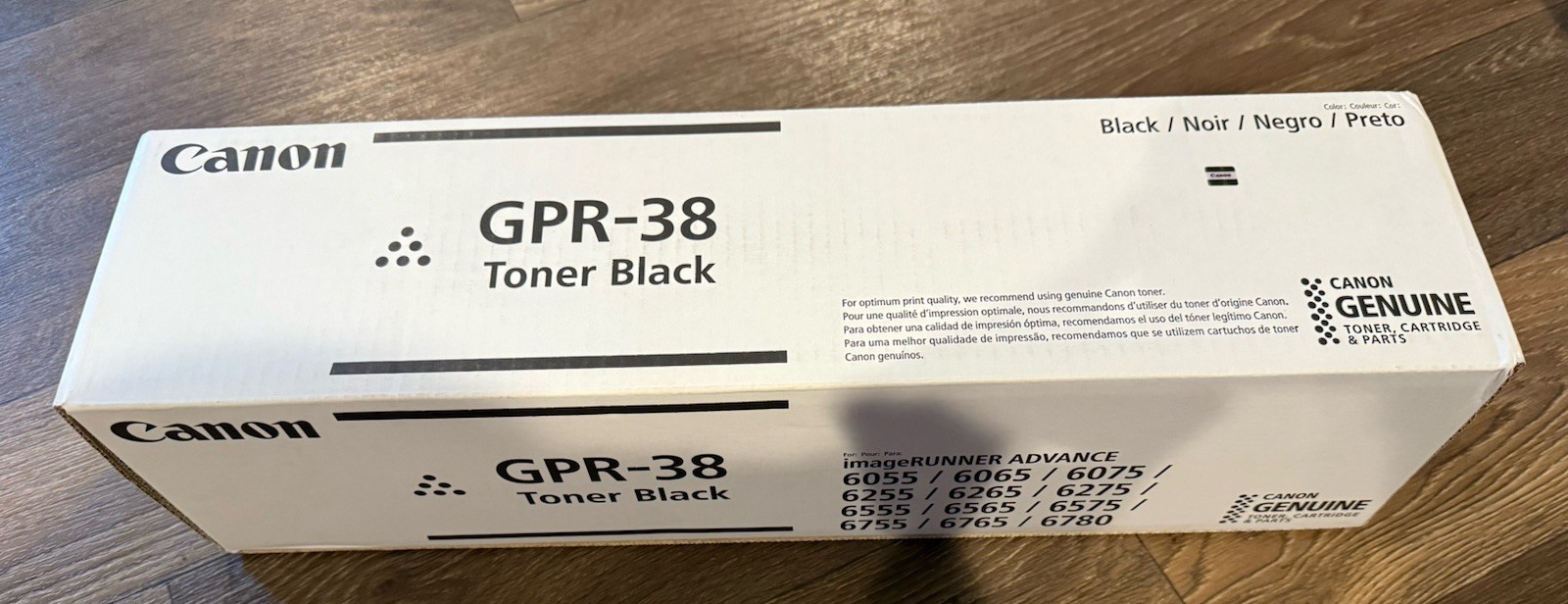 Canon GPR-38 3766B003 Black Toner Cartridge Genuine New Sealed Fast Ship