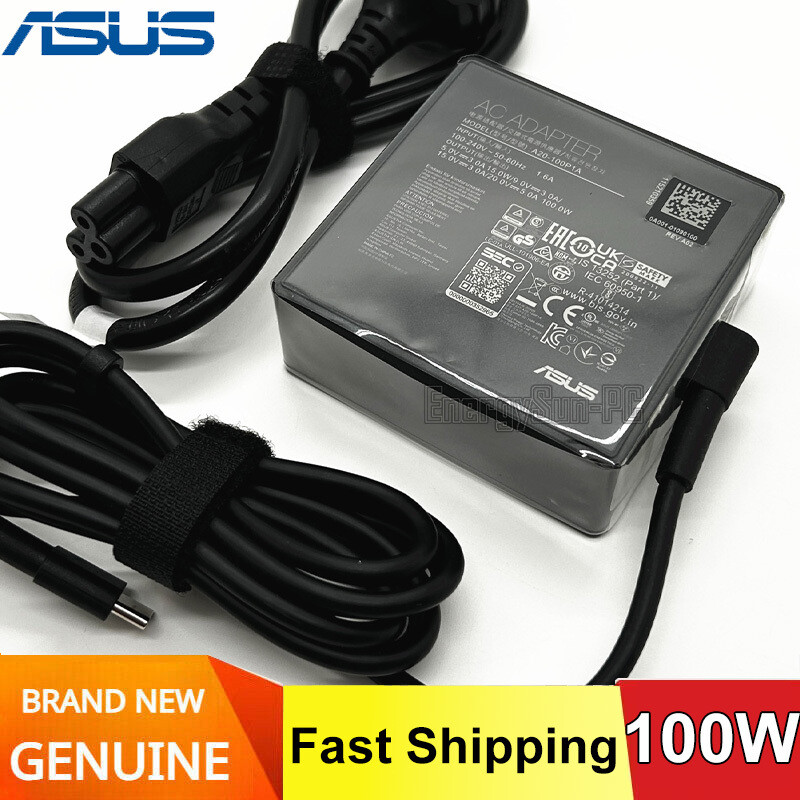 Original 100W ASUS Zenbook,Zephyrus,ROG Strix,Vivobook Charger Type C Power Cord