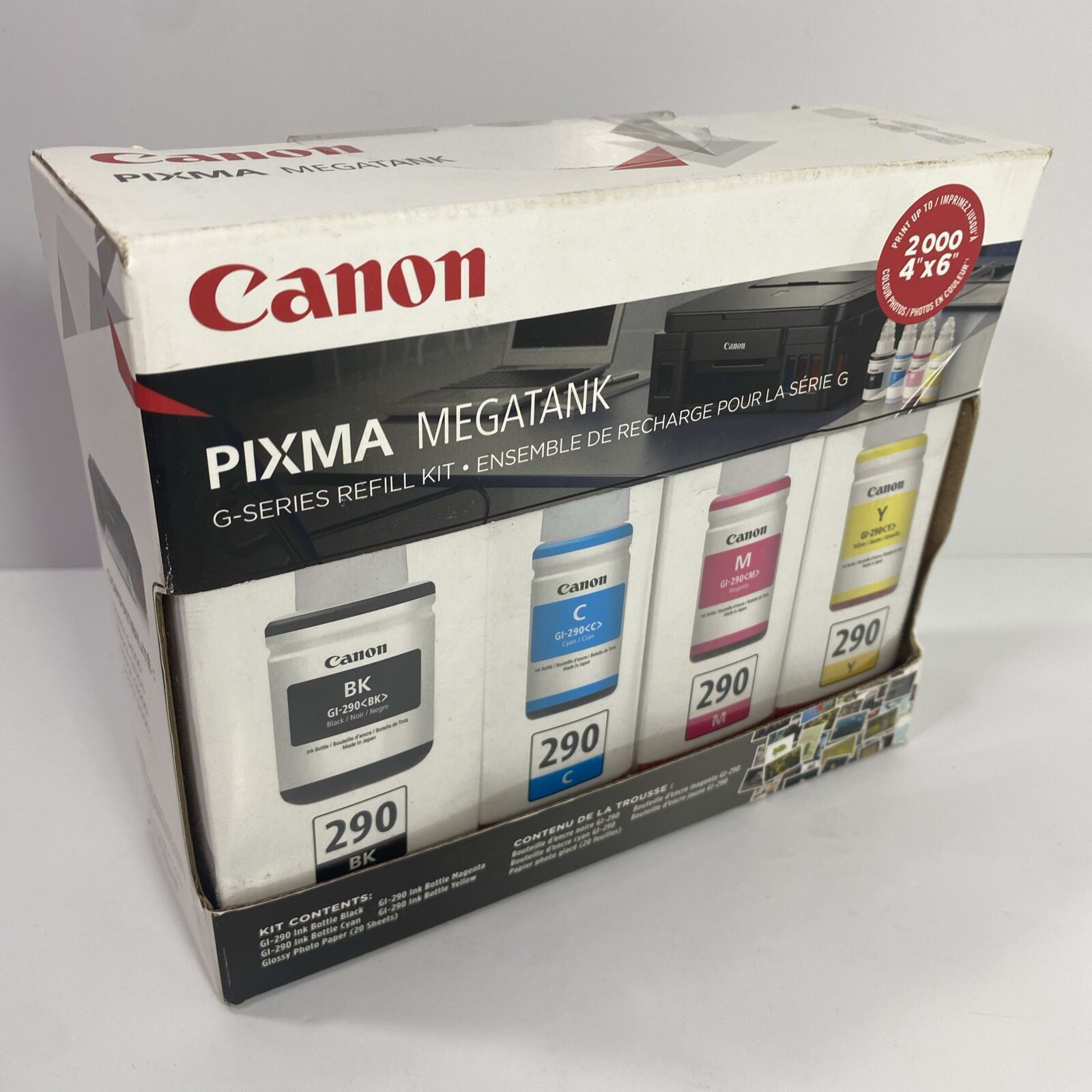 Canon PIXMA MegaTank Ink Toner Accessory Kit GI-290 CMYK (4 color) Sealed New
