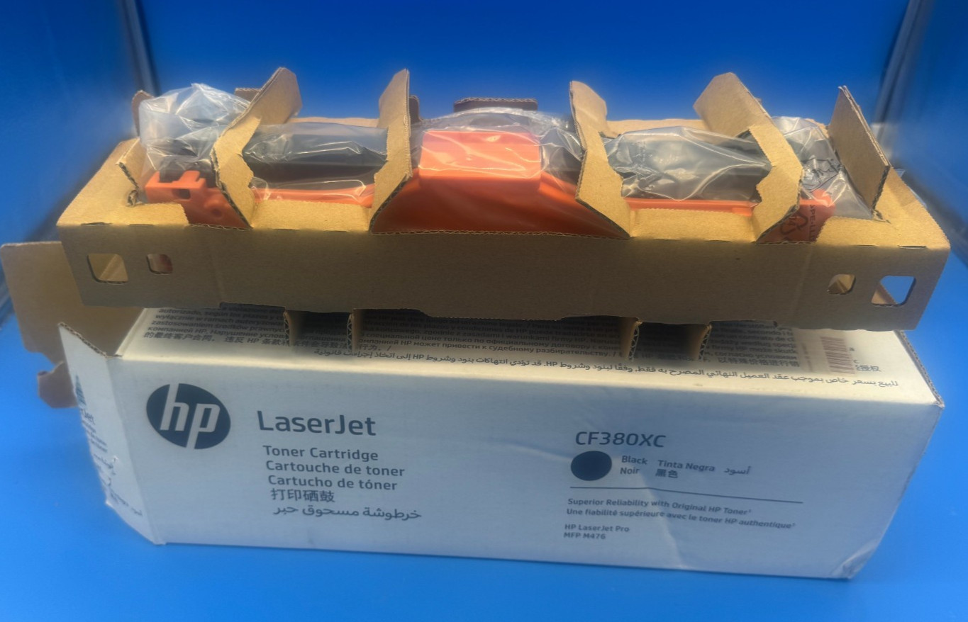 New Open Box HP CF380XC 312X Black High Yield Toner for LaserJet MFP M476dn