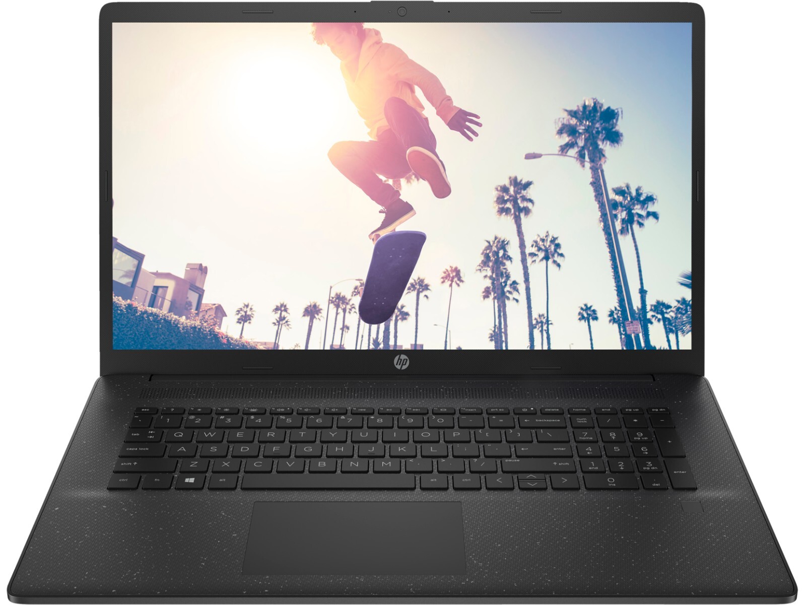 HP 17z-CP300 17 Black Laptop PC 17.3" AMD R5 7530U 8GB 128GB SSD Cam HDMI W11