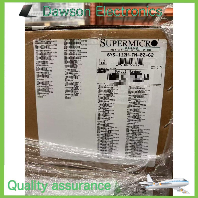 New Supermicro SYS-112H-TN-02-G2 Hyper Super Server W/ RAM/ CPU/ DRIVER