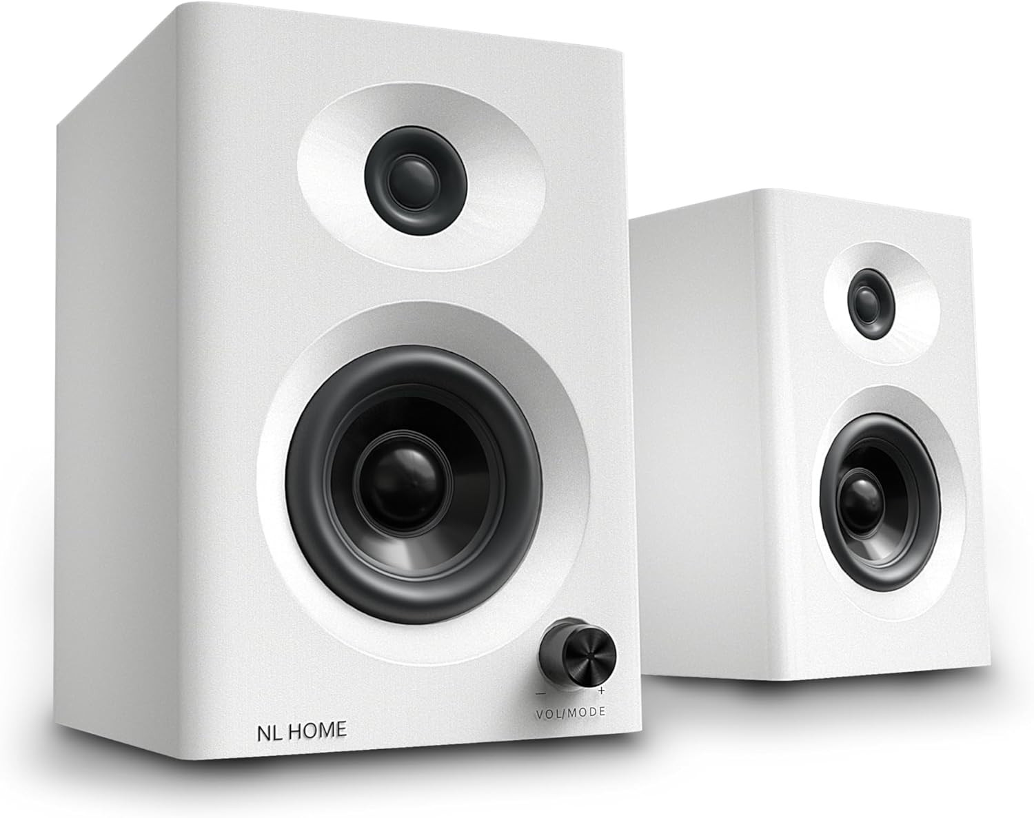 3-Inch Bluetooth 5.3 Computer Speakers - 60W Peak Active Bookshelf Speakers for