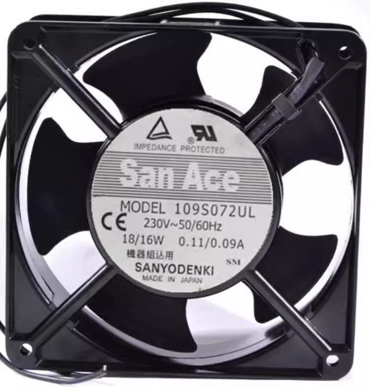 Sanyo San Ace 109S072UL 12038 230V 18/16W 0.11/0.09A 12CM Cooling Fan