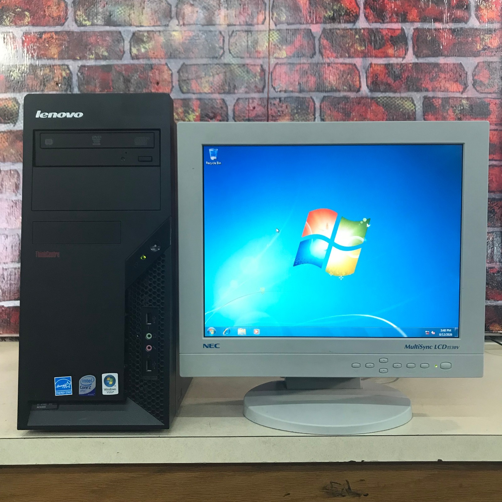 Lenovo ThinkCentre Desktop PC Retro Gaming Core 2 3.00GHz 6GB RAM Windows 7 Pro