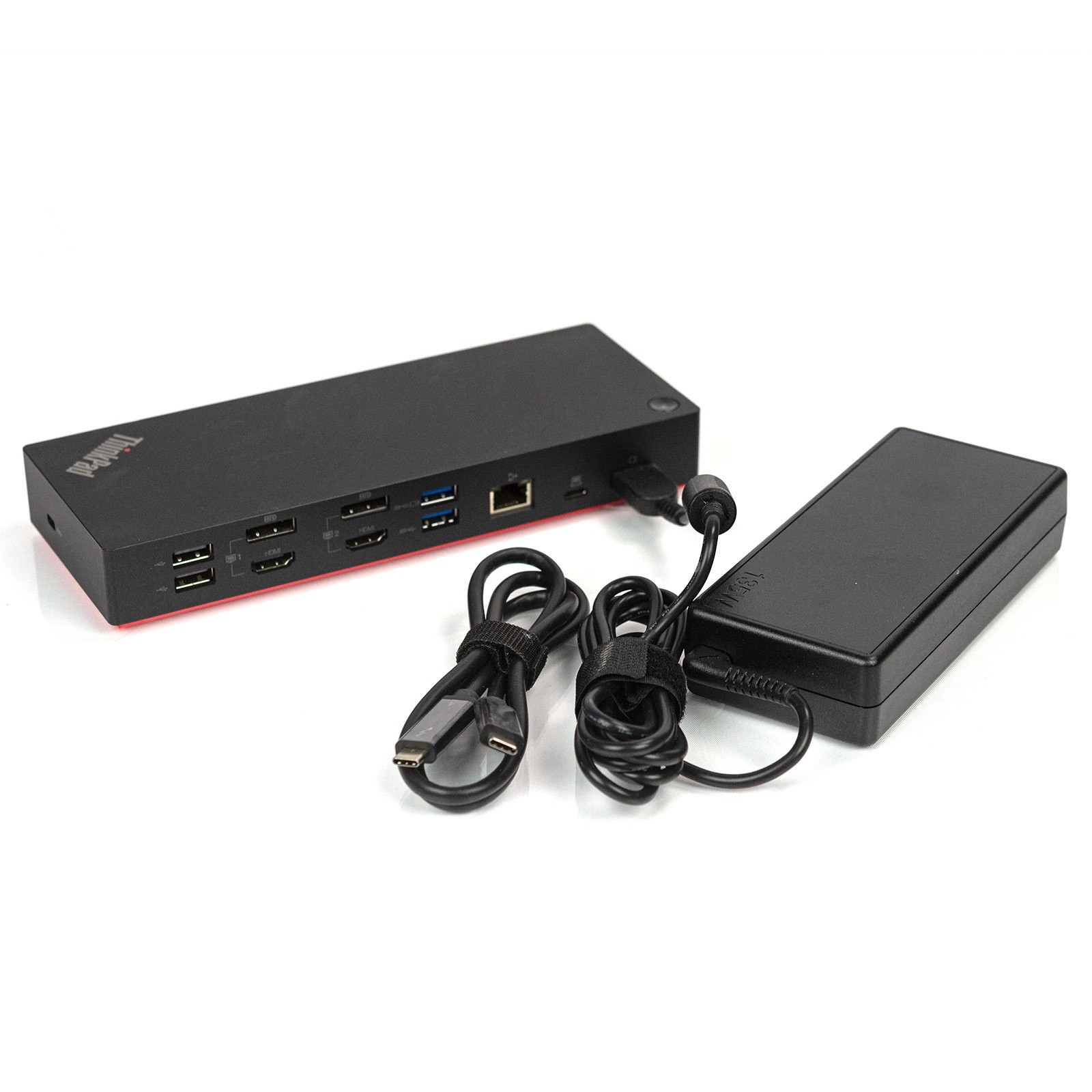 Lenovo 40AF ThinkPad Hybrid USB-C USB-A Laptop Docking Station 40AF0135US w/ AC