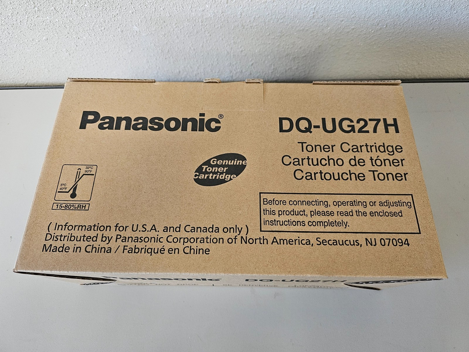 GENUINE NEW Panasonic Toner DQ-UG27H DQUG27H Black for Panasonic DP-190 DP190