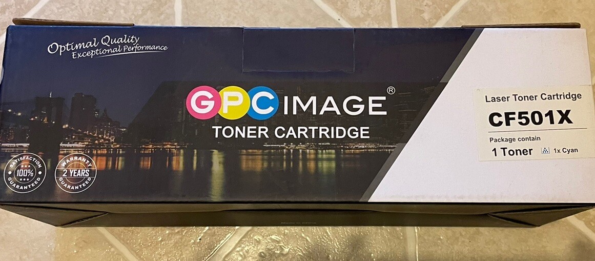 New GPC image ink cartridge CF501X CYAN