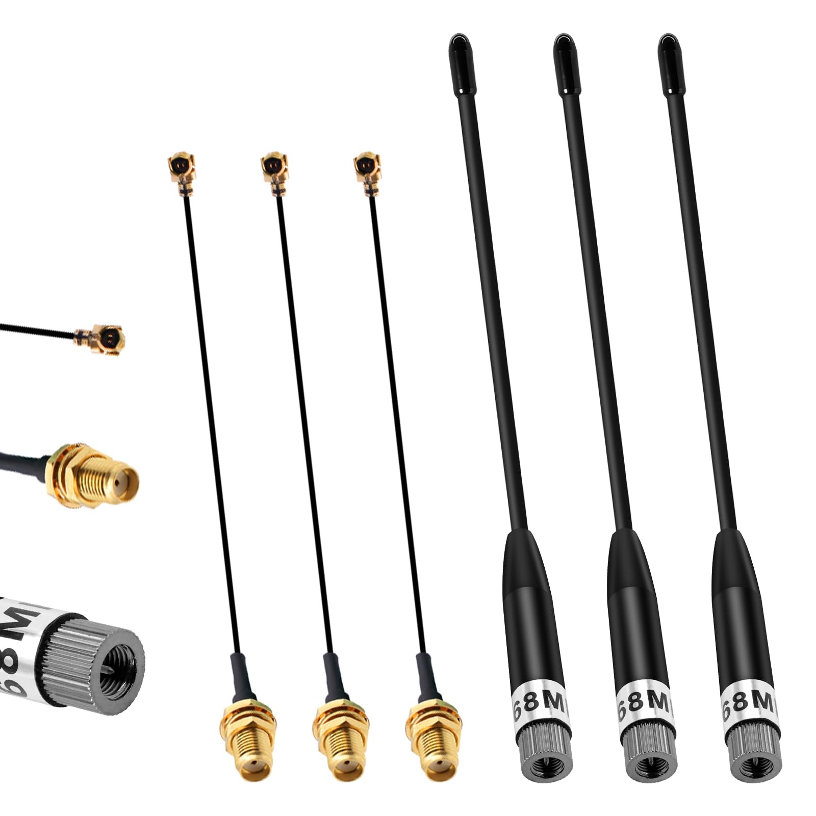 868MHz LoRa Antenna 10dBi Gain for Meshtastic LoRa Long Range - 3PCS - Black