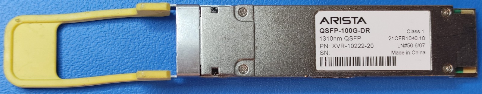 Arista XVR-10222-20 QSFP-100G-DR 100G QSFP28 Optical Transceiver