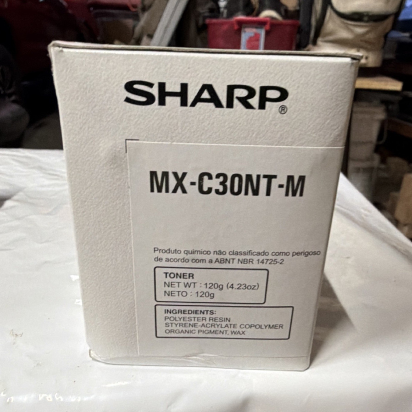 Sharp MX-C30NT-M Genuine/Original Magenta Laser Toner Cartridge for Sharp