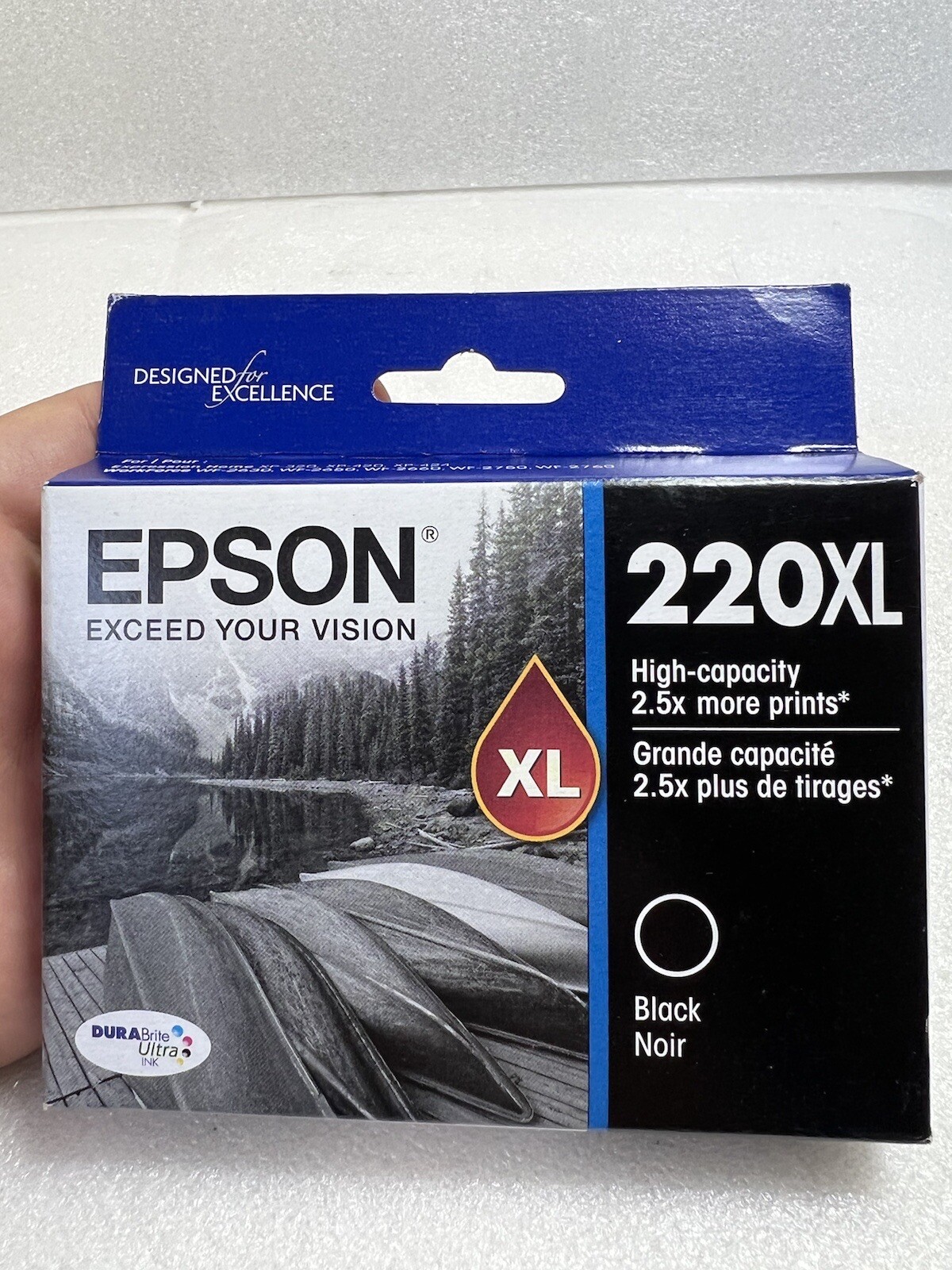 Genuine Epson 220XL Black Ink Cartridge EXPIRATION DATE 05/2023 NEW SEALED