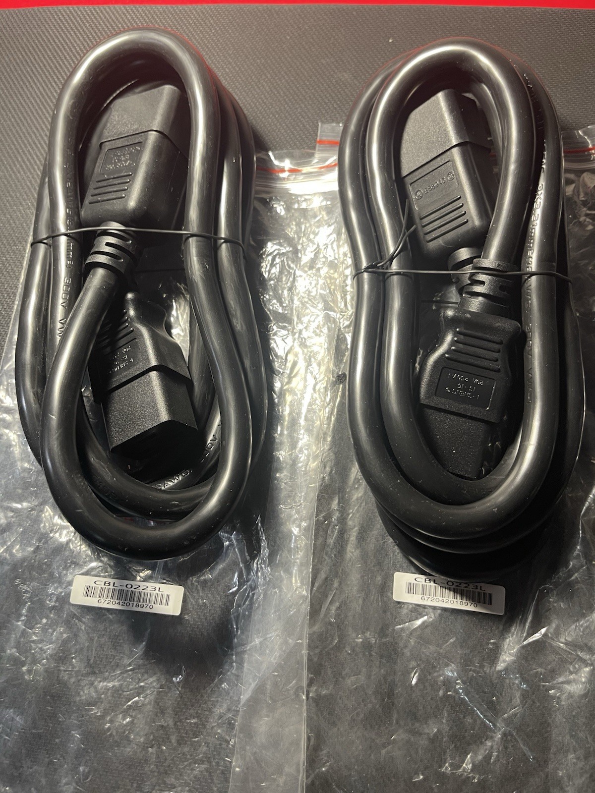 NEW- 2pk -SuperMicro Power Supply Cables - CBL-0223L  - 6ft