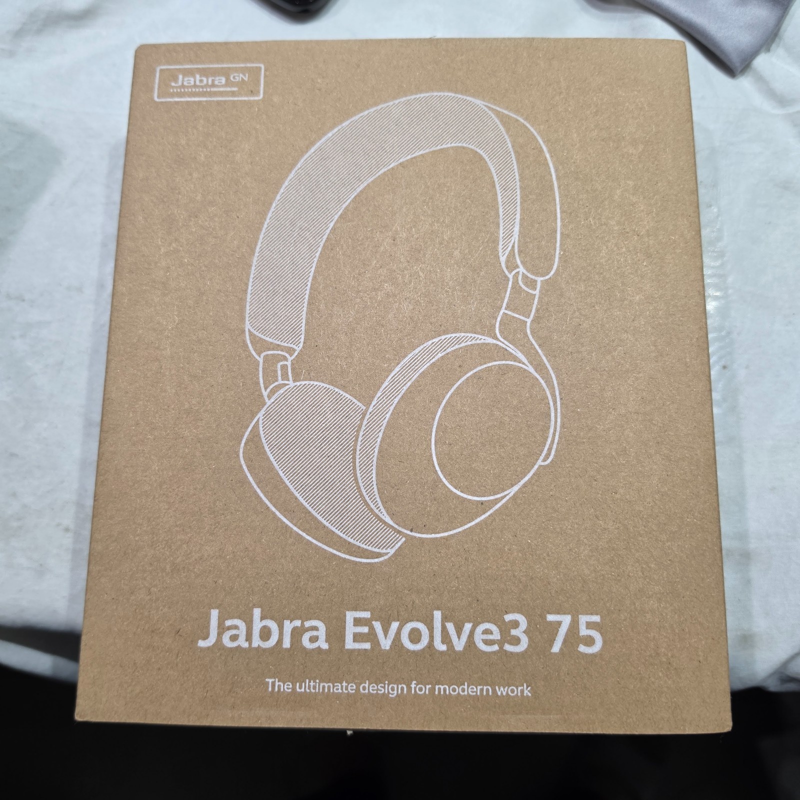 Jabra Evolve3 75 Wireless Bluetooth ANC Headset w/USB-C Dongle Link390c - NEW
