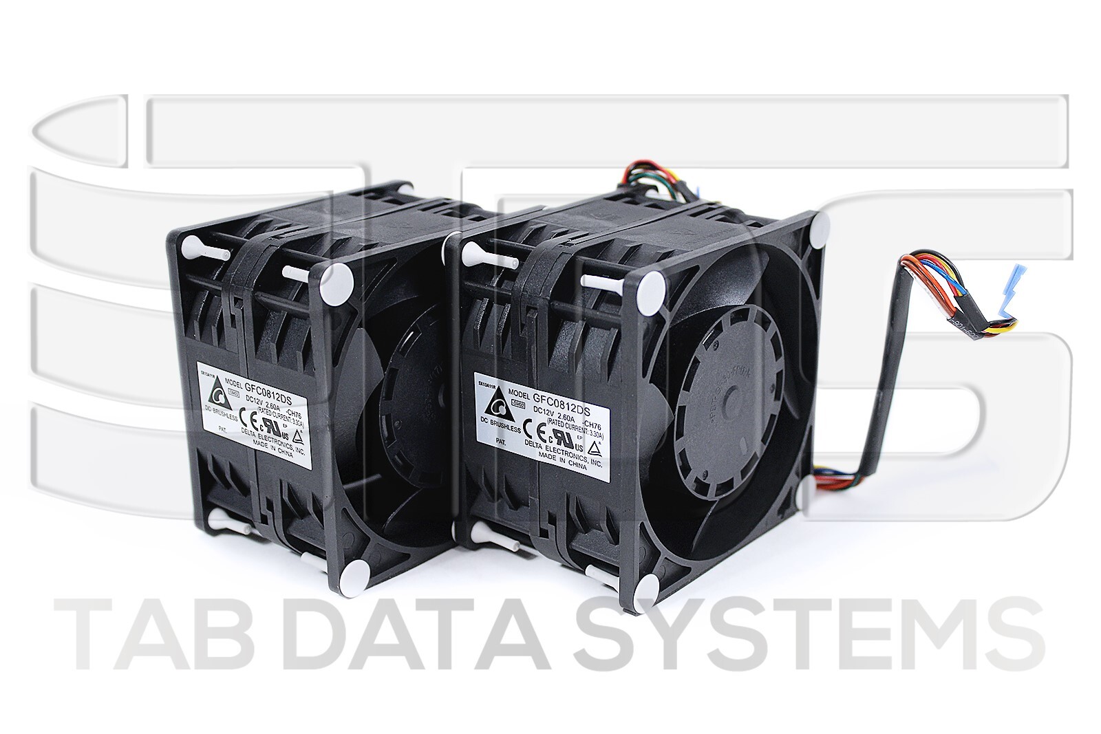 (Lot of 2x) Delta 2.60A DC12V GFC0812DS Brushless Server Cooling Fan Modoule