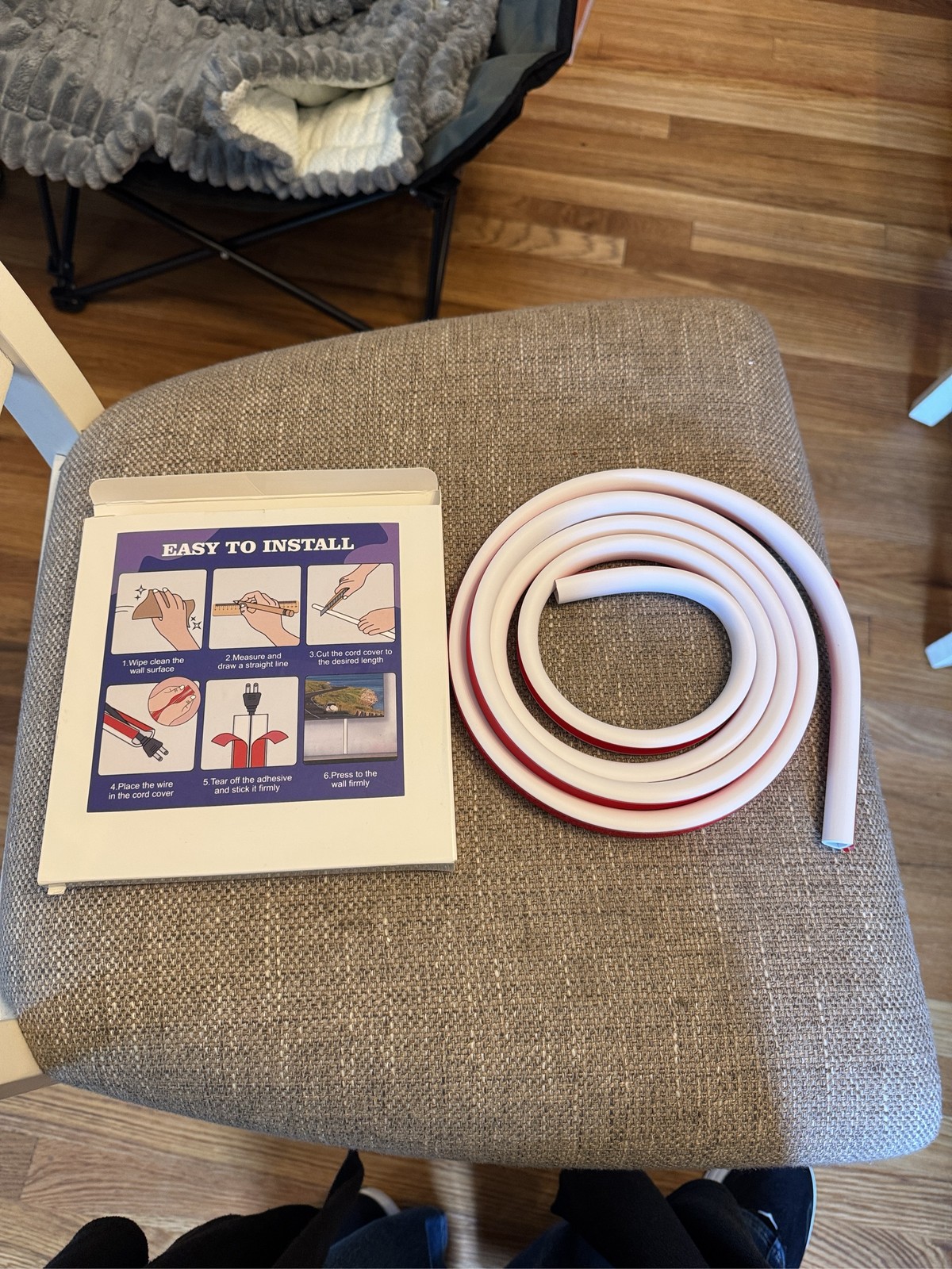 Flexible Silicone Cord Hider Wall Wire Cover Self-Adhesive Cable Raceway