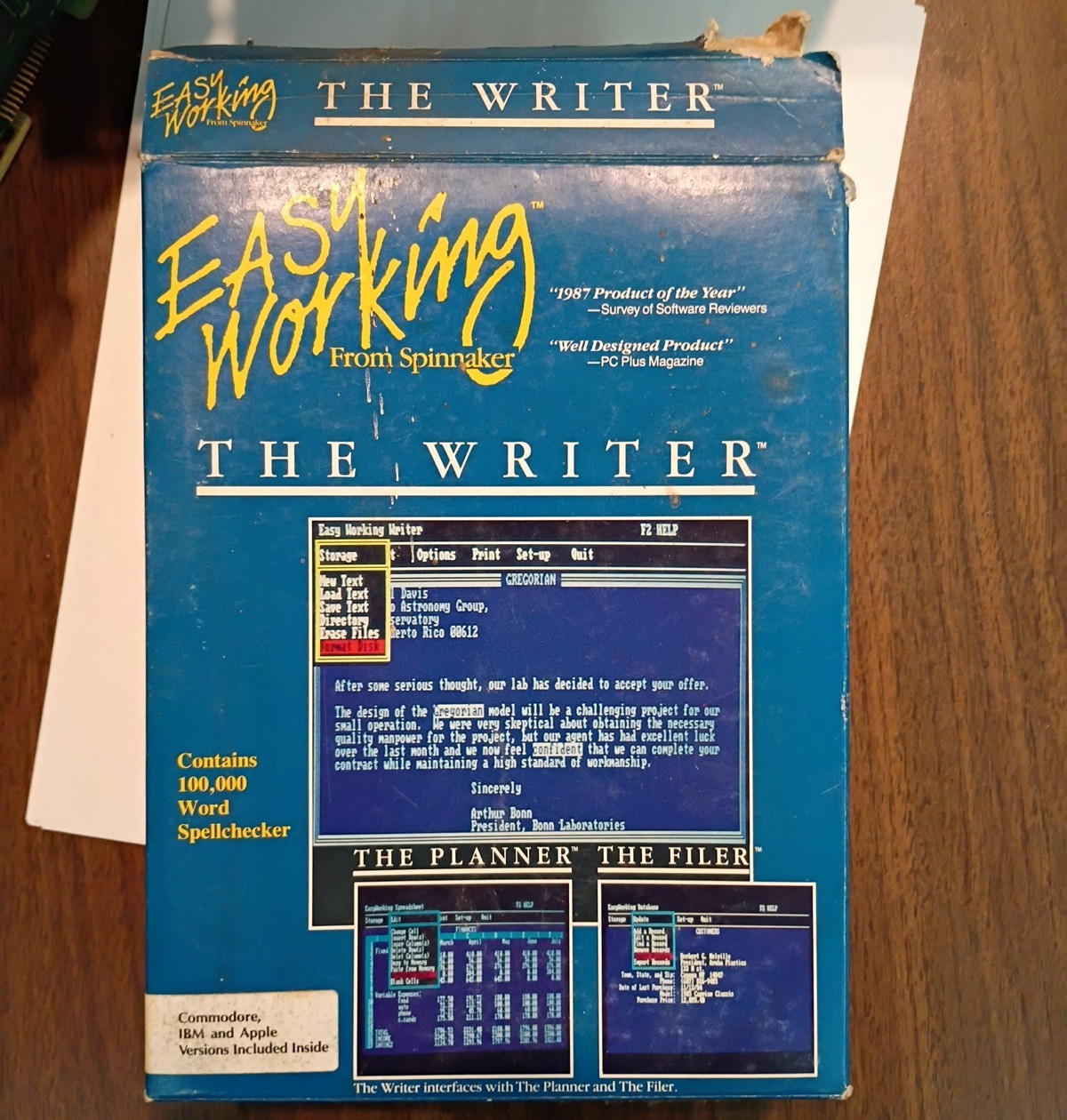 The Writer Easy Working Sealed Spinnaker 1987 IBM & true IBM Compatibles