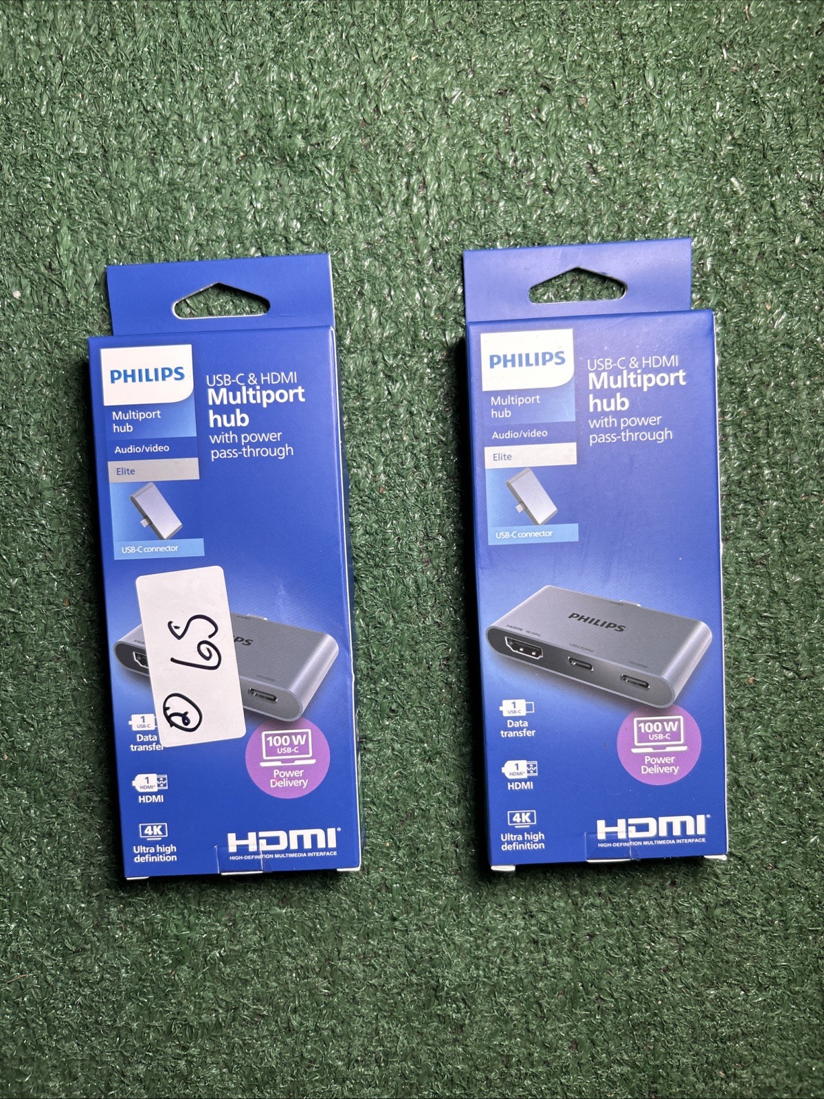 Philips USB-C Multiport Hub 4K60 HDMI + 100W PD + USB-C 10Gbps SWL3303M/37 2pack