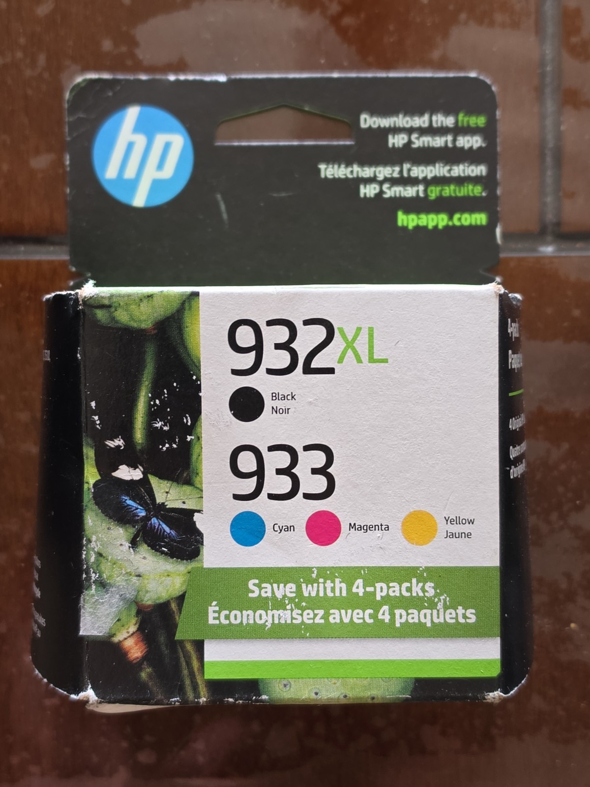 Nov/2024 HP 932XL Black & 933  Cyan Magenta Yellow Ink Cartridges Genuine
