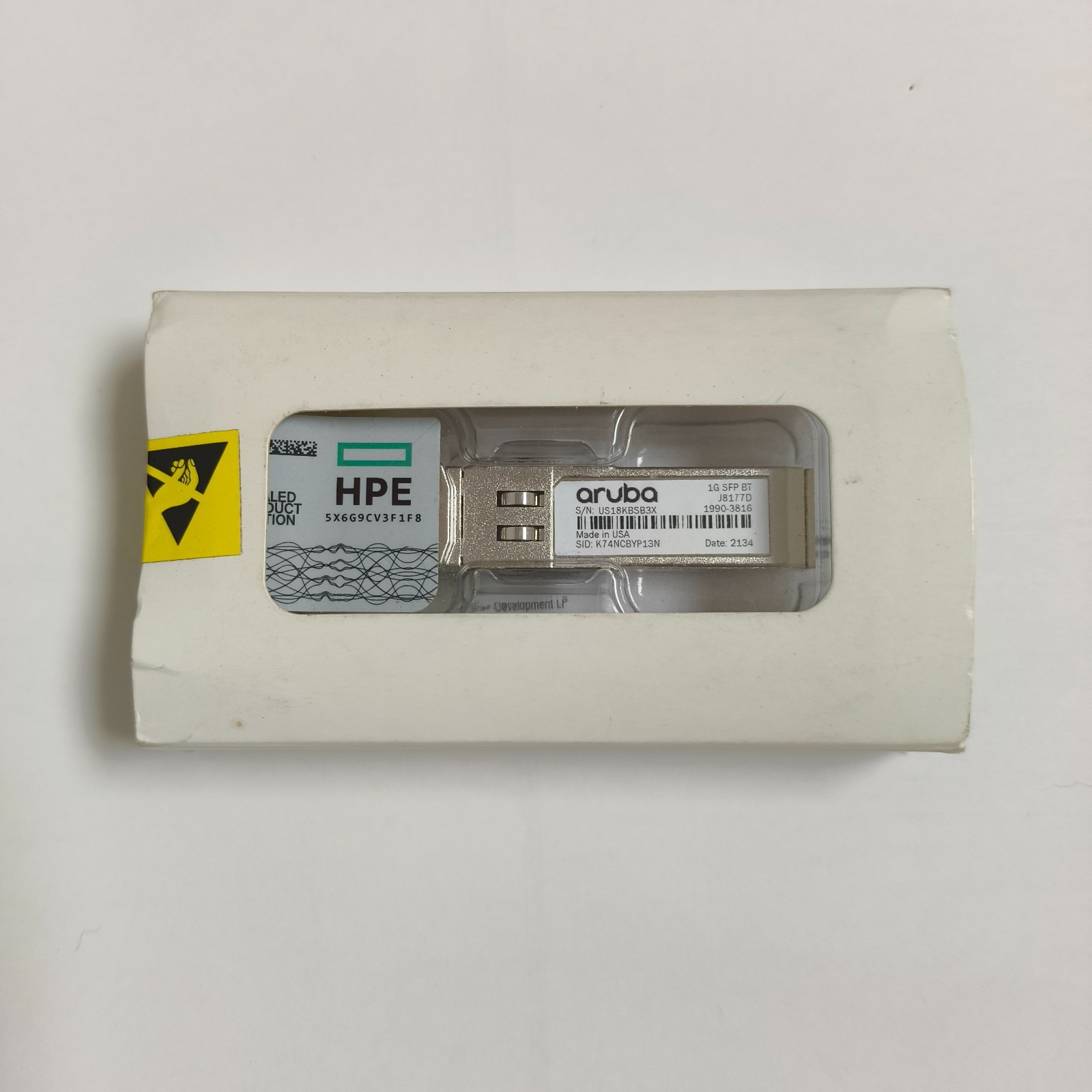 J8177D I Genuine New HPE Aruba 1G SFP RJ45 T 100m Cat5e Transceiver