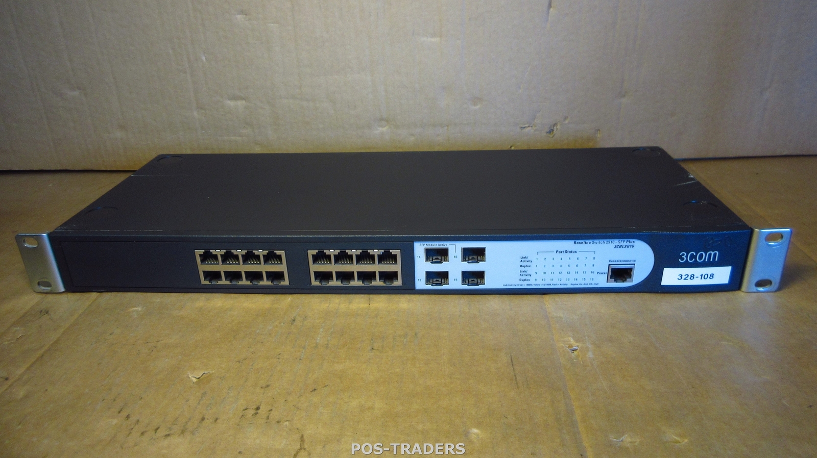 3Com 3CBLSG16 Baseline 2916 SFP Plus 16-Port Gigabit + 4x SFP INCL RACK EARS