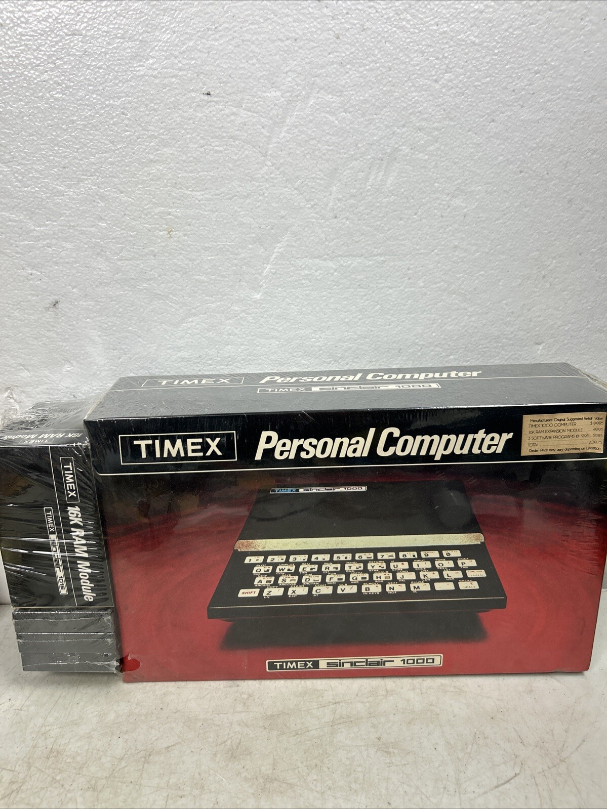 Rare Sealed Timex Sinclair 1000 Computer w/ 16K RAM Module Organizer and Games