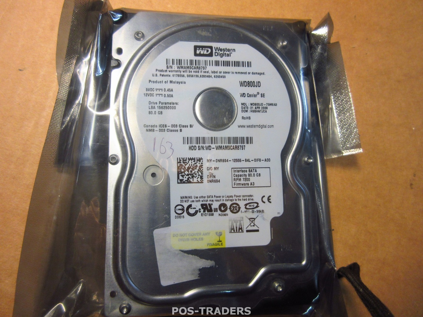 IBM 39M4503 80Gb 7200Rpm Sataii Simple Swap Hard Disk Drive IN ANTISTATIC BAG
