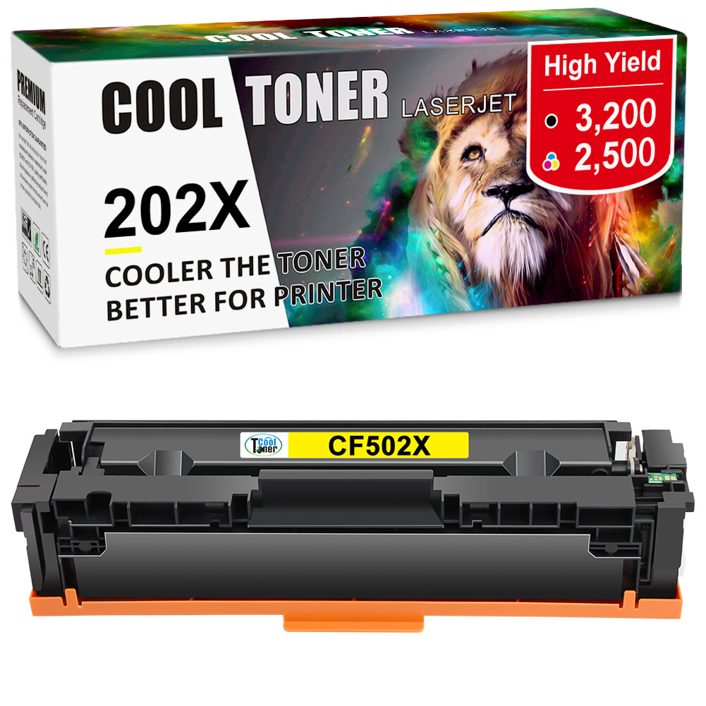 High Yield CF500A 202X Toner Compatible With HP 202A LaserJet Pro M281CDW Lot