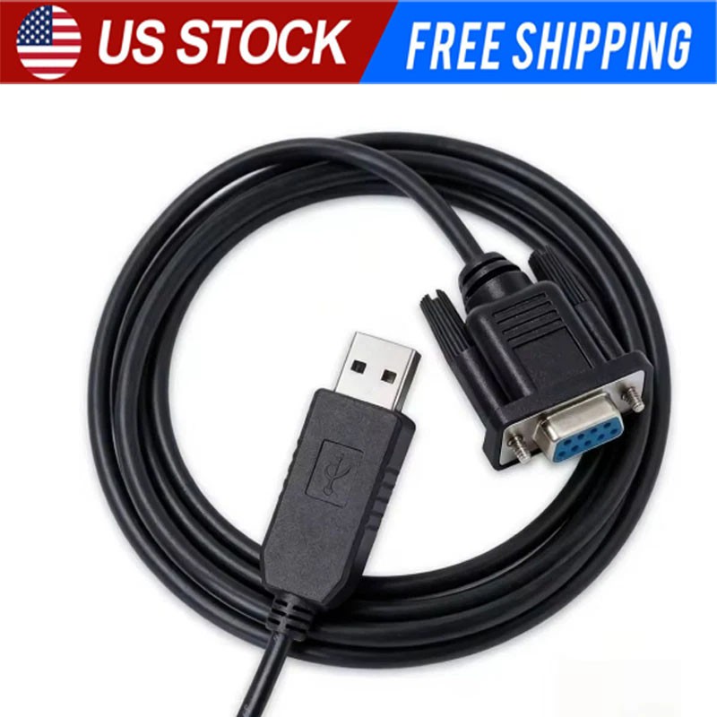 USB to RS232 Adapter with FTDI Chipset, 3.9 Ft USB 2.0 Male to RS232 Female DB9