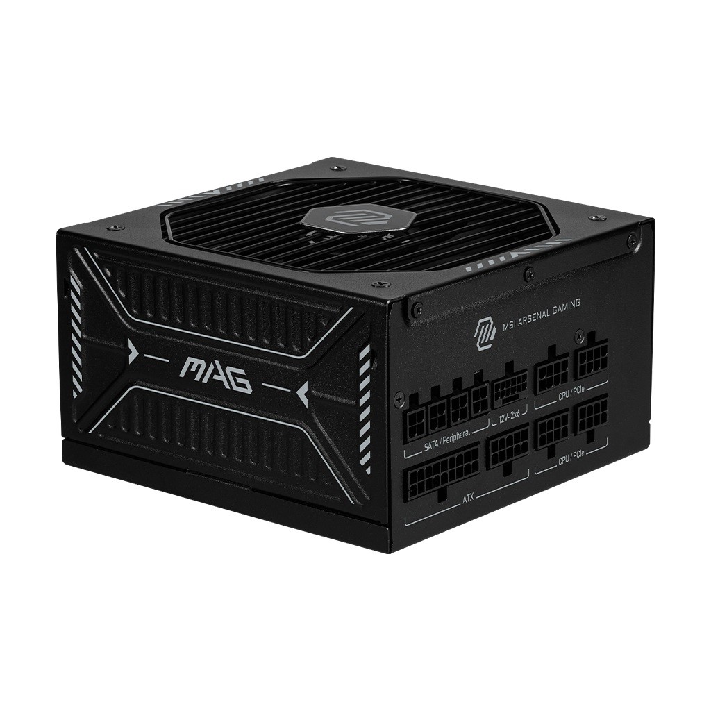 MSI MAGA850GLSPCIE5 MAG A850GLS 850W 80+ Gold Fully Modular Power Supply ATX 3.0