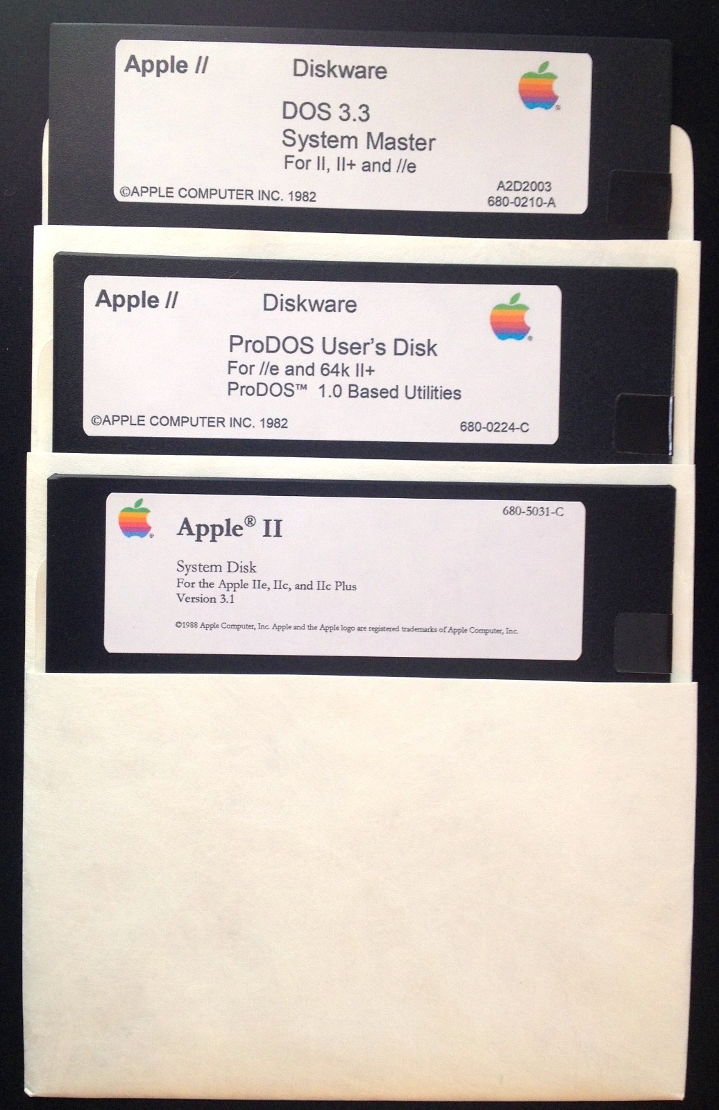 DOS / Pro DOS / System Utilities 3.1  / Apple II, IIe, IIc, & IIgs Computers