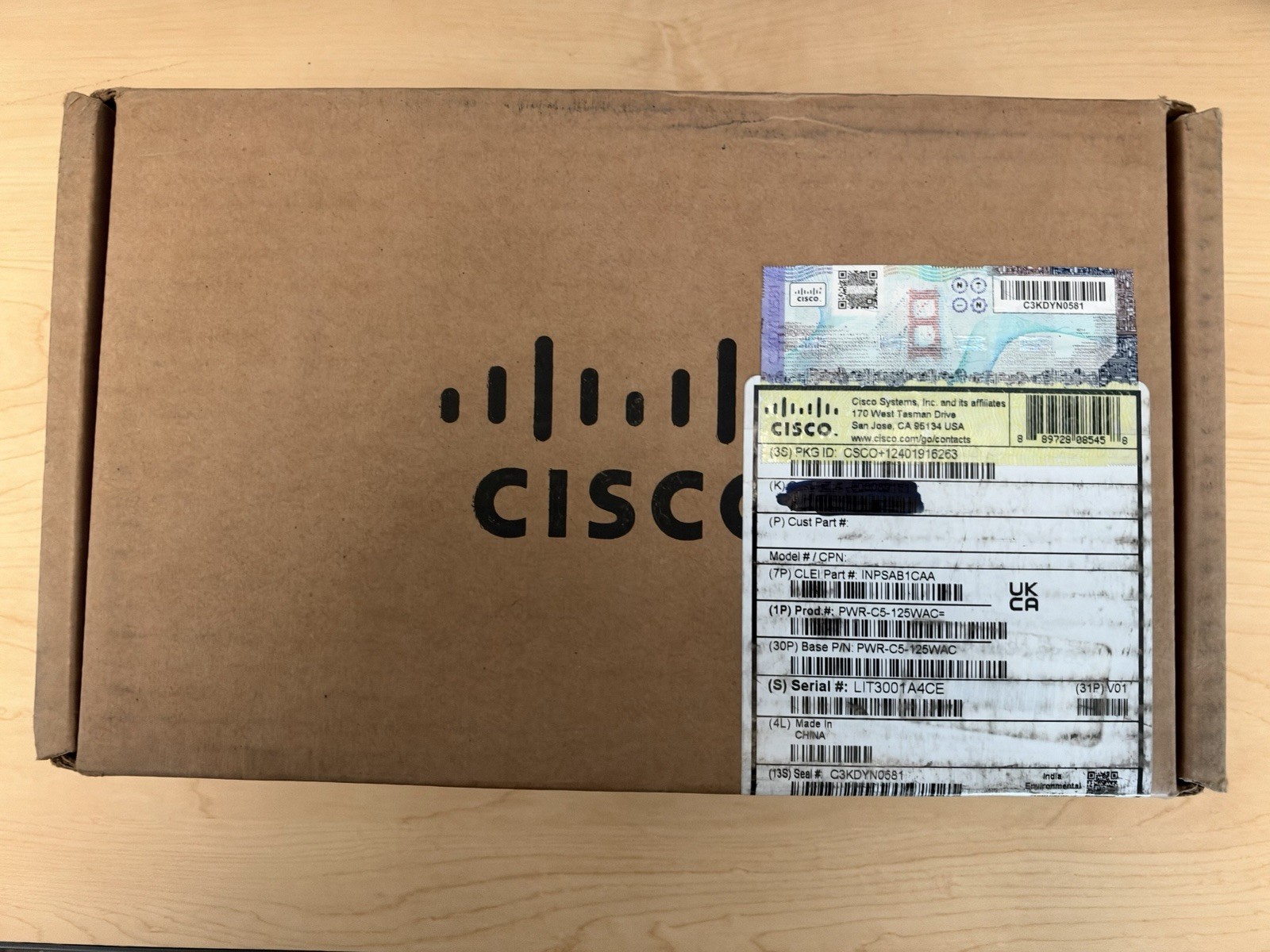 Brand New Cisco PWR-C5-125WAC Power Supply