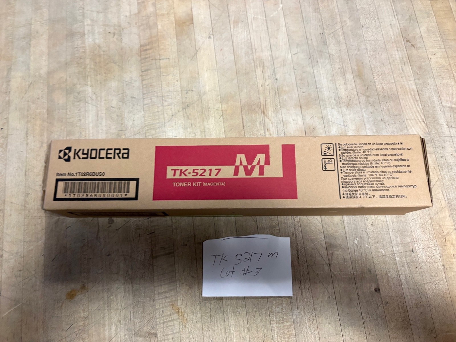 1 Genuine Kyocera  TK-5217 M Toner Magenta  NEW  TK-5217 Lot #3