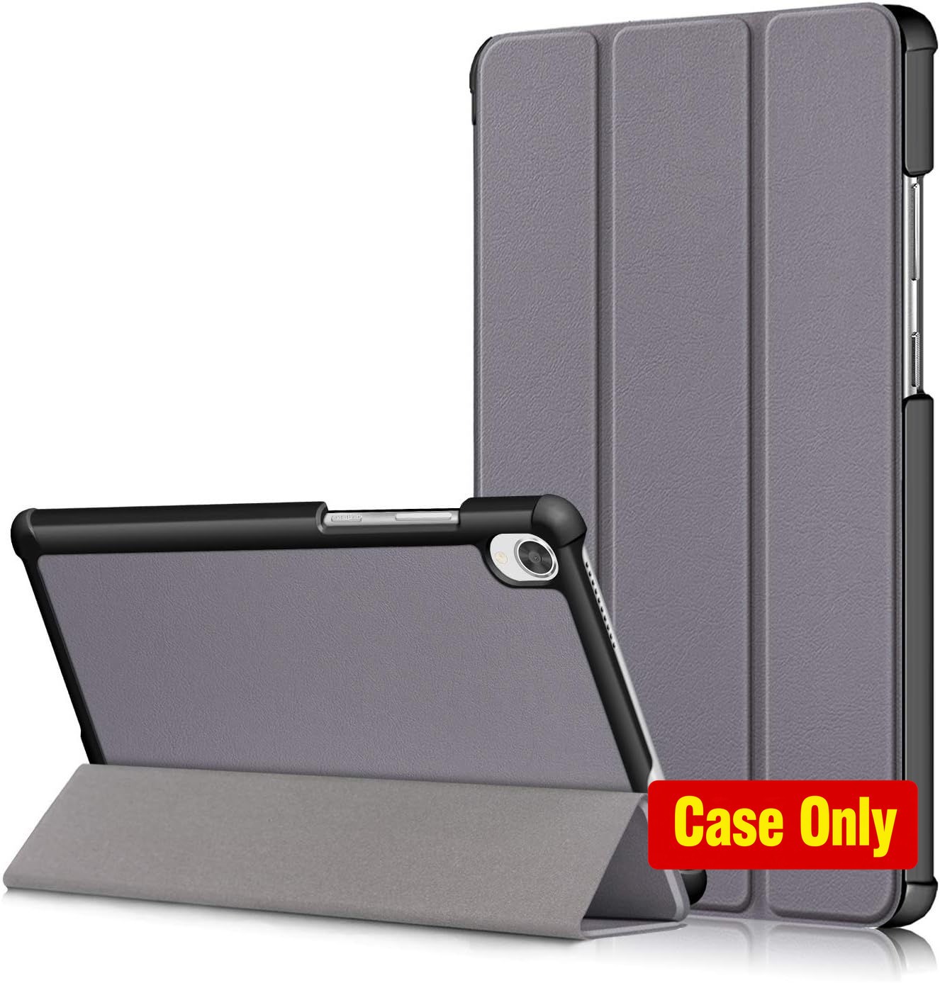 Case for Lenovo Tab M8 8.0'', Lightweight Slim Trifold Stand Cover in Gray