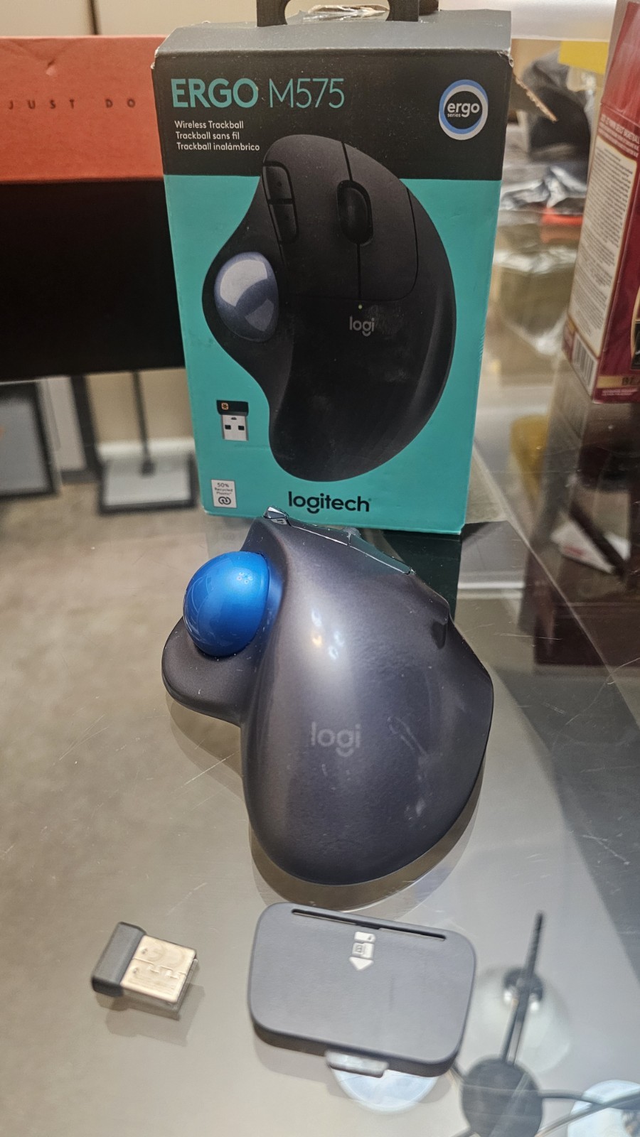 Logitech ERGO M575 (910-005869) Wireless Trackball Mouse - Black