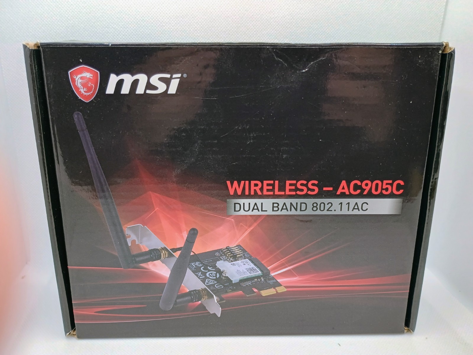 MSI AC905C Wireless PCIe Network Adapter Card Missing Antennas SEE DISCRIPTION. 