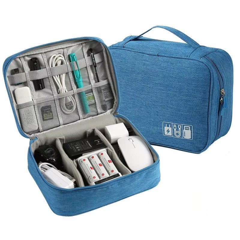 Cable Storage Bag Waterproof Digital Electronic Organizer Portable USB Data Line