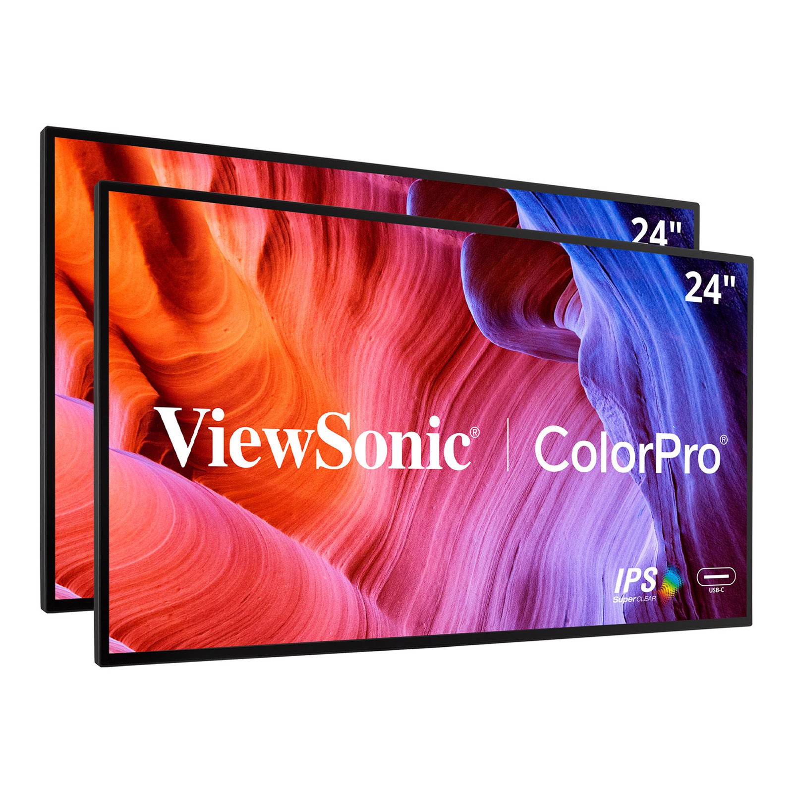 ViewSonic VP2468a_H2 24" 1080p Dual Head-Only IPS Docking Monitors