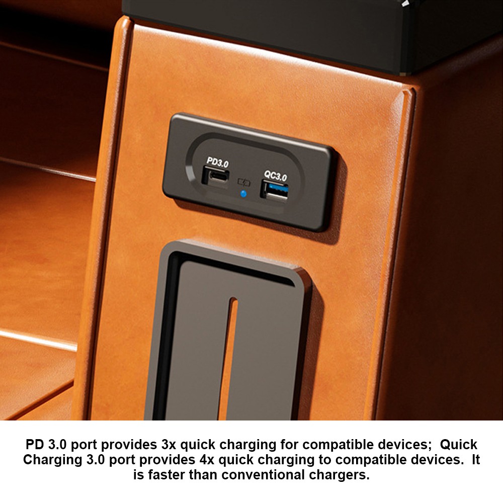12 Volt USB Socket With Cap Dual Port Quick USB Charge Adapters (PD&Type-C RTTA