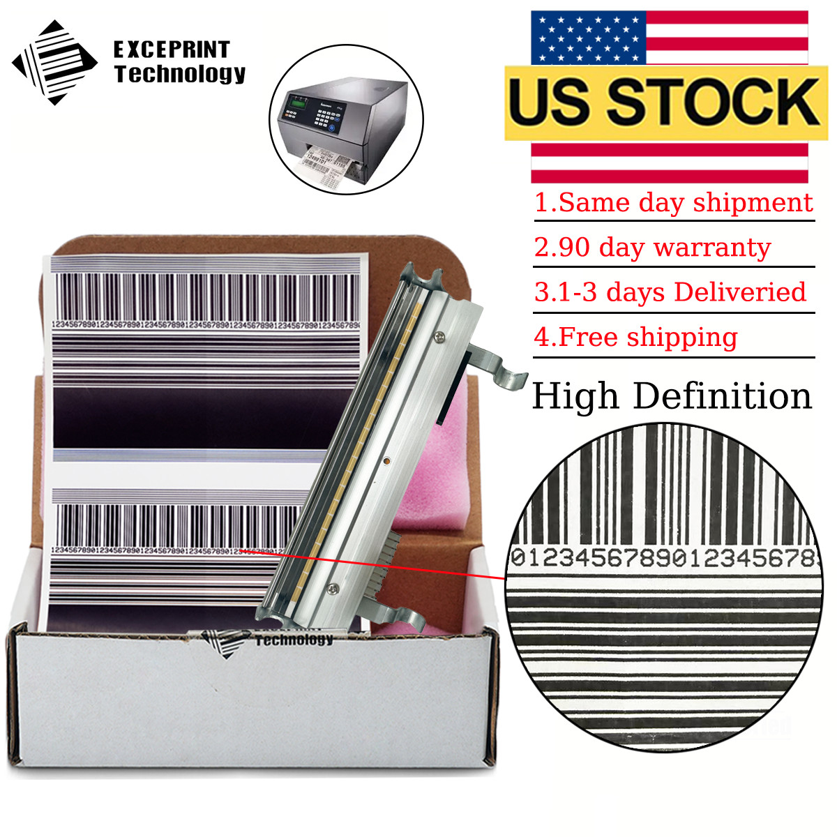 ✅ Printhead for Intermec PX6i PX6e Barcode Label Printer 203DPI 1-040084-900 US✅