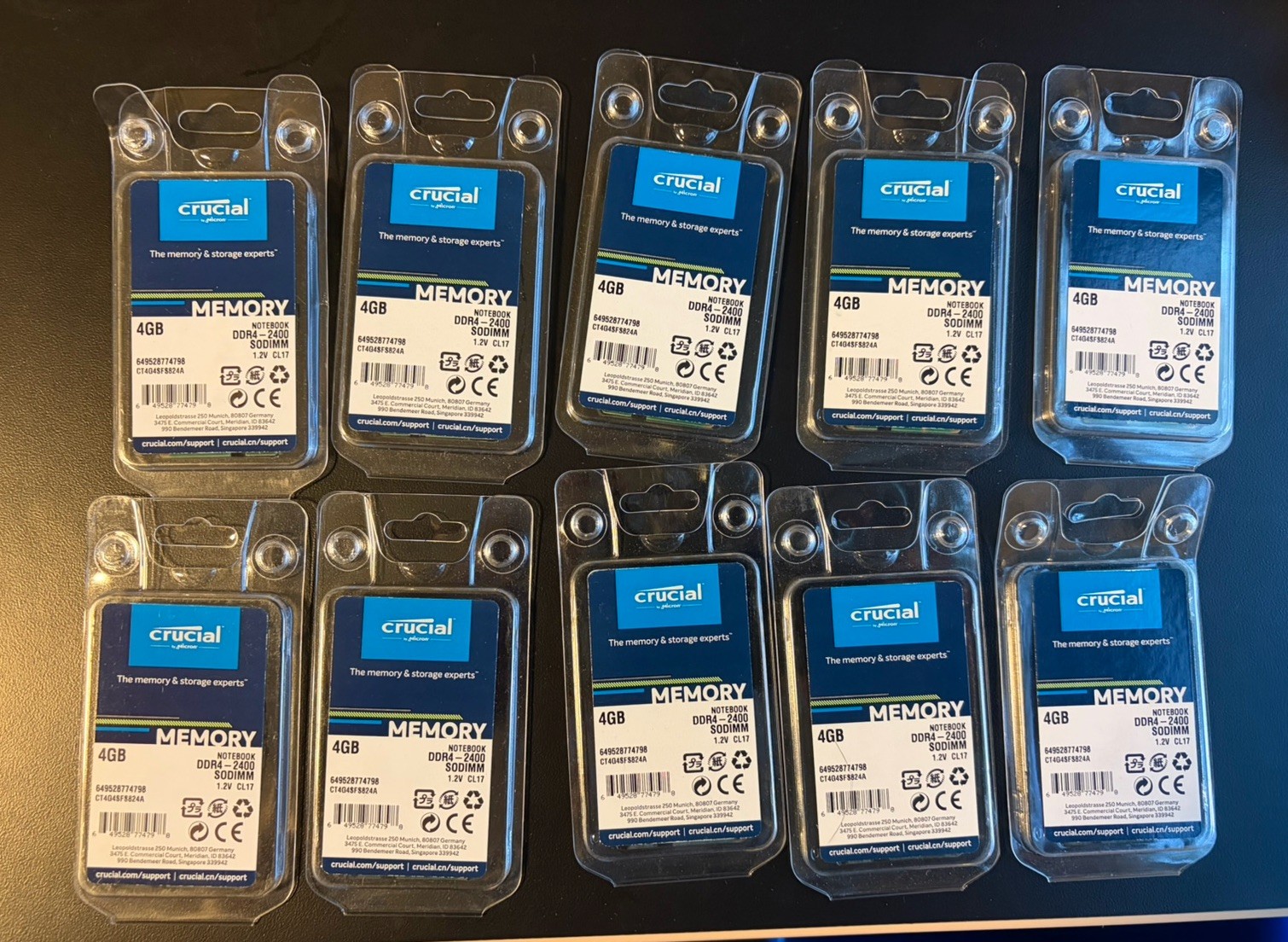 Crucial 4GB SO-DIMM Memory Module * 10 40 gb