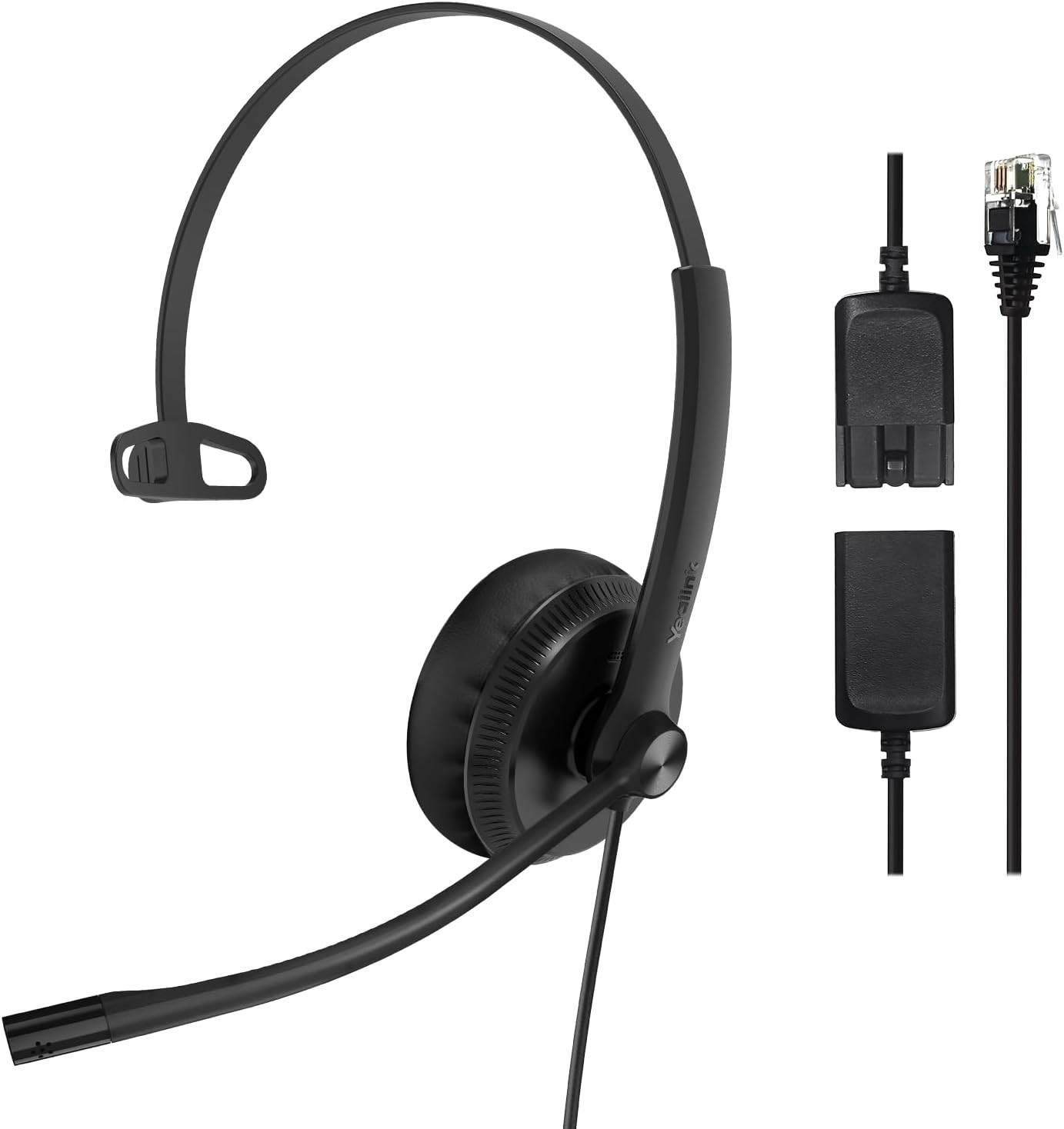 Yealink Wired Phone Headsets for Office Phones YHS34 QD to RJ9, Mono-Single